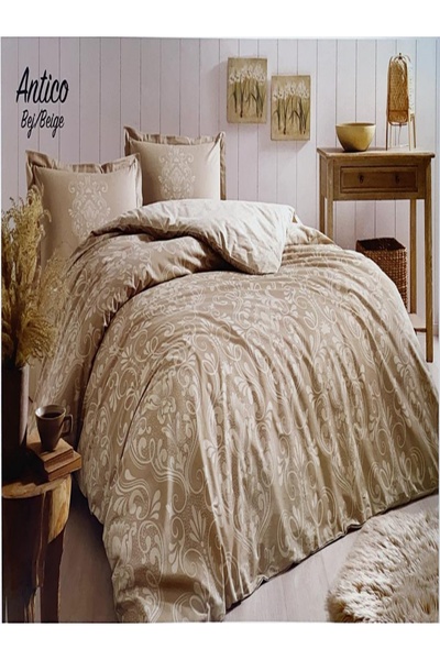 Özbayramlar Tekstil Özdilek Antico Beige Double Duvet Cover Set