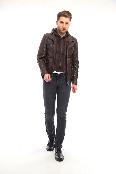 Derimont's Men's Leather Coat-EM02027