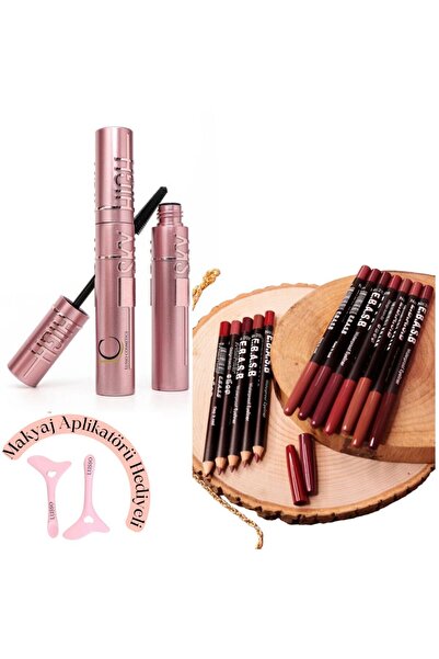 Lusso Cosmetics Lash Extension Sky High Maskara Ve 12li Dudak Kalemi Seti