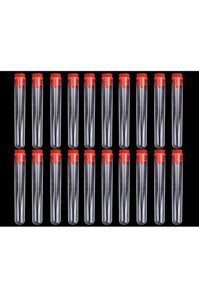 Hdg Çap: 1,6 cm Boy : 10 cm Kapaklı Plastik Deney Tüpü- 50 adet