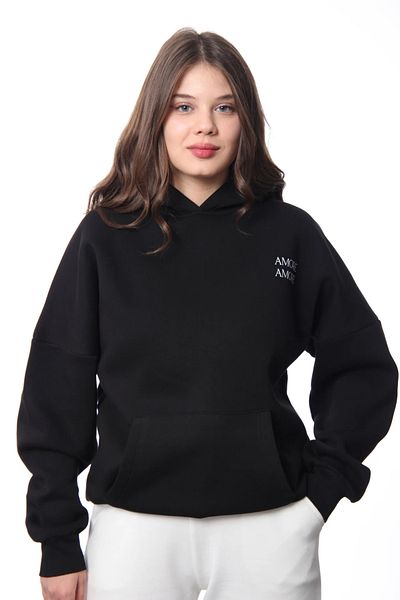 Coredra Дамски суичър Amore Oversize - Черен