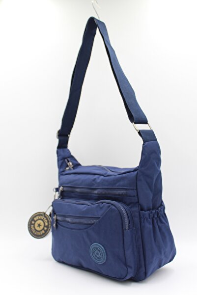 Bevitton Clinker Water Resistant Fabric Women's Shoulder Bag 4120 Navy Blue