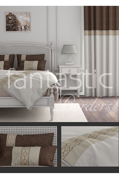 FANTASTIC BORDERS BORDURA PERDELA LATA TESTURATA / ACCESORII (7 CM. LĂȚime - 3,5 MT. LUNGIME)