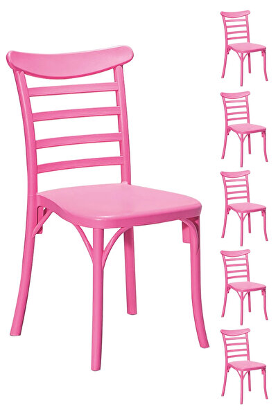 MOBETTO 6 Adet Efes Pembe Sandalye / Balkon-bahçe-mutfak