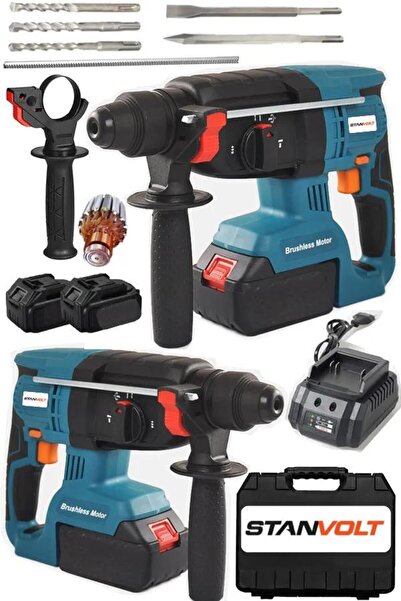 STANVOLT Şarjlı 2.6 Kg Kırıcı Delici Çift Akülü 3 Fonksiyon Kırıcı-Delici-Kır...