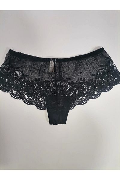 Belvü BELVÜ WOMEN'S LACE HYPSTER PANTY-BLACK
