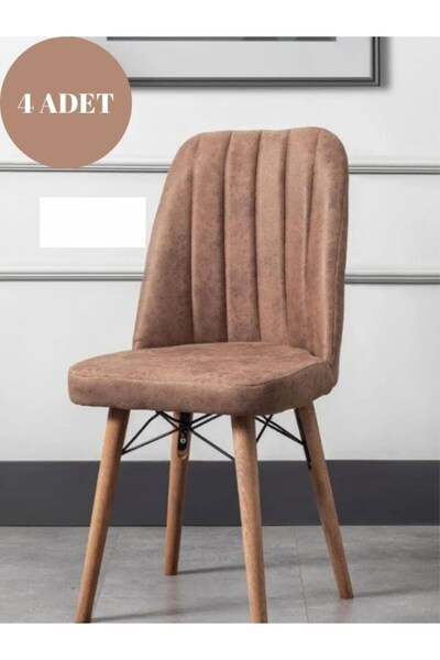 tubihome 4'lü Karegold Sandalye