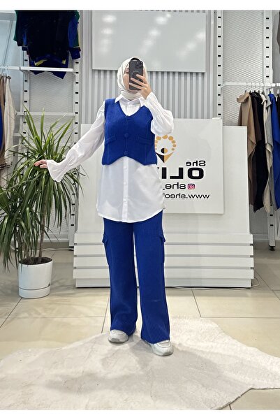 She Olive vestă tricotaje costum - saks