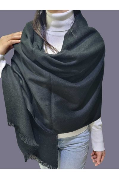 Mood Agenda Women's Shoulder Shawl - Soft Wool Textured Scarf