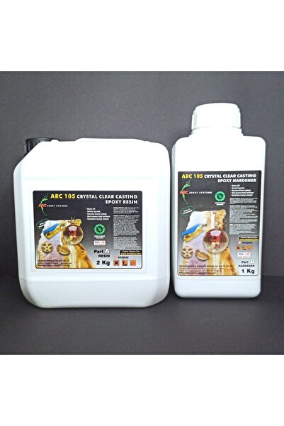 Arc EPOKSİ REÇİNE ULTRA ŞEFFAF HOBİ EPOKSİ SETİ ARC105 3 KG SET