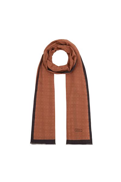 ipekevi Four Seasons Copper Monogram Shawl