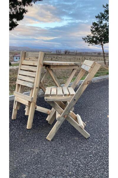 kayalar ahşap KATLANIR MASA VE SANDALYE
