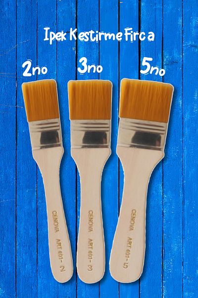 Cenova Art Silk Synthetic Bristle Floor Brush 3 pcs, (No2, No3, No5)