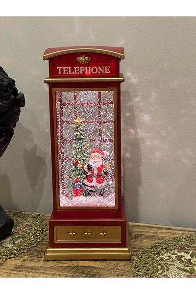 BENİMOLMALI Snow Globe, Pine tree, Lighted, Movable, Self Gilding Oil, Santa Claus, new year, christmas