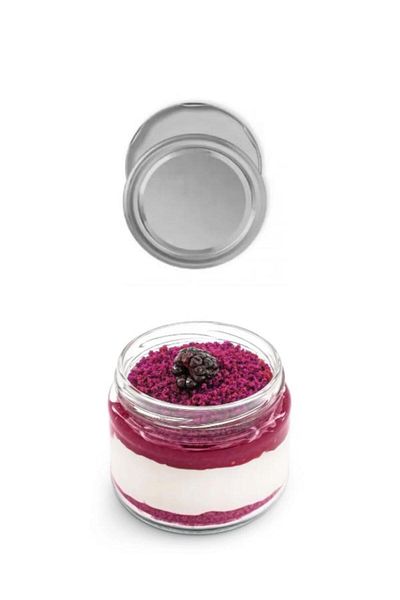 Kadim Vizyon Magnolia Cup Magnolia Pudding Colorful Dessert Cup Bowl Magnolia Jar Set 300 cc 6 Pieces