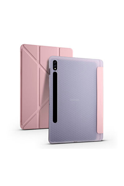 Fuchsia Galaxy Tab S9 FE 10.9 inç Uyumlu Kalem Bölmeli Tablet Kılıf SM-X510NLGATUR-SM-X510NLIATUR-SM-X510N