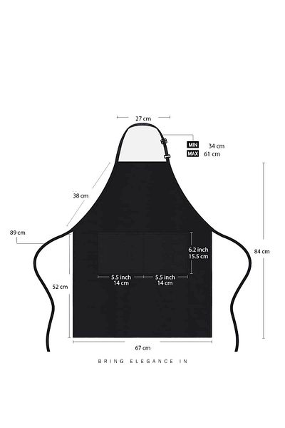 RevuBaby Unisex Kitchen Apron Extra Long Lace-Up Kitchen Apron 100% Polyester Chef Apron