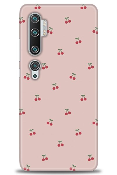 MRCİLETİSİM Xiaomi Mi Note 10 Pro Kılıf HD Baskılı Kılıf - Kirazlar + Tam Ekr...