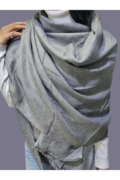 Trenderrs Kadın Yumuşak Yün Dokulu Omuz Şalı Atkı