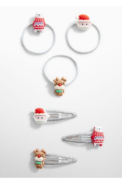 MANGO Kids Set aus Haargummi und Haarnadel für das neue Jahr