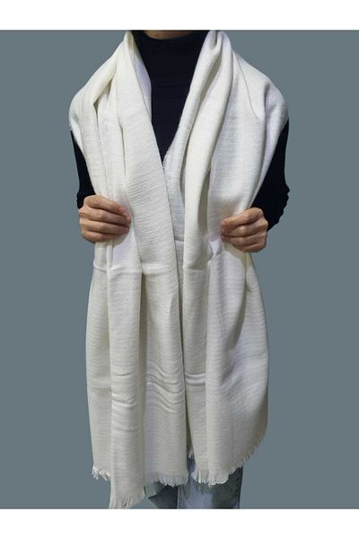 Trenderrs Women's Shoulder Shawl - Soft Wool Textured Scarf
