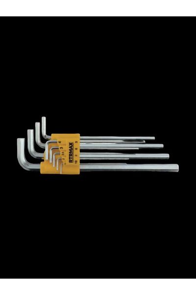Rtrmax Long Allen Key Set 9 Pieces RH0385215, 2, 2.5, 3, 4, 5, 6, 8, 10 mm