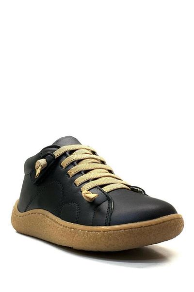 Tuğba Ortopedi 2944 Ortopedické 100% originální kožené ultra měkké unisex dětské předškolní černé boty