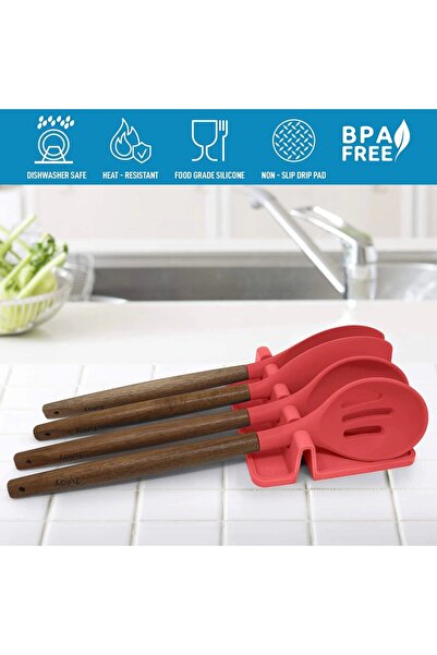 Yenigeldi Silicone Spatula Holder Cutlery Holder, Silicone Dish Rack, Cutlery Holder Kitchen Organizer