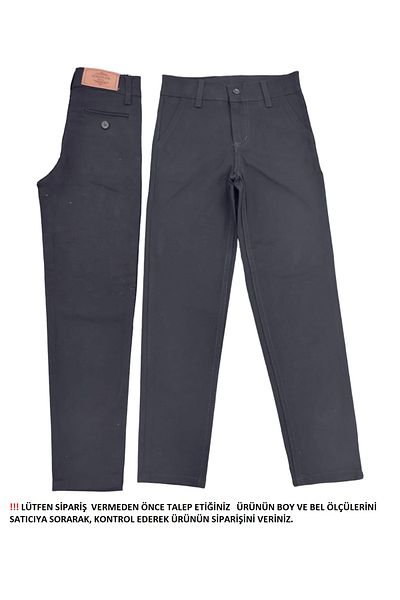 Mocinno BOY GABARDIN FILETED SCHOOL TROUSERS