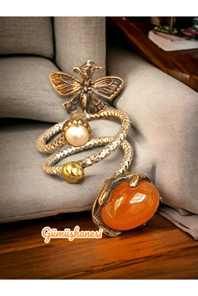 Gümüşhanesi 925 ayar akik yüzük