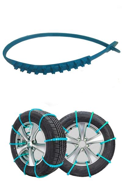 SS Oto Kar Zinciri Kar Paleti Plastik Mavi Tak Çıkar Takmatik 8 Adet Tekrar K...