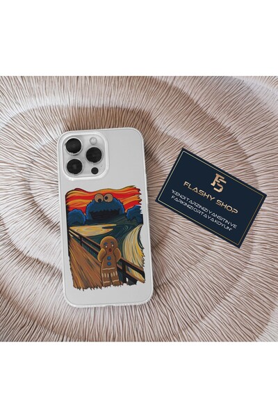 Flashy Shop Realme 5İ / 6İ Uyumlu Susam Sokağı Kurabiye Canavarı Çığlık Tablo...