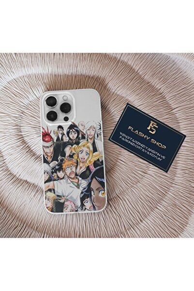 Flashy Shop POCO X5 PRO 5G Uyumlu Bleach Anime Tüm Karakterler Tasarımlı Şeff...
