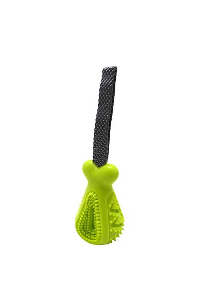 Gimdog Bone Shaped Dog Treat Toy Green