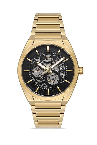 FERRO Yellow Steel Cord Men's Wrist Watch FM31394A-B2