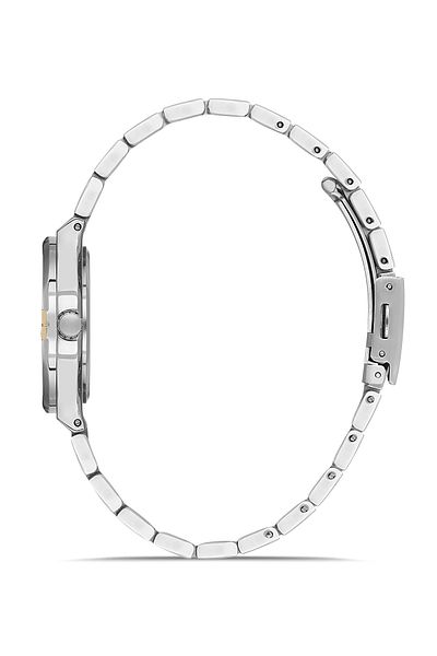 FERRO Yellow and Silver Steel Cord Women's Wrist Watch FL40104A-D