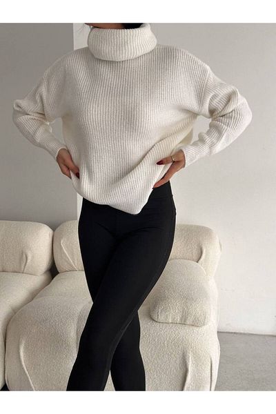 Noa Noa Pulover de tricotaj oversize cu gât roscat
