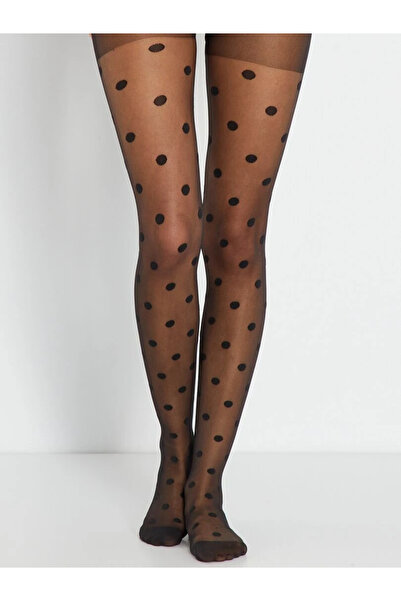 MİSTİRİK Sorano Model Bubble Pattern Tightening Thin Pantyhose Black Color