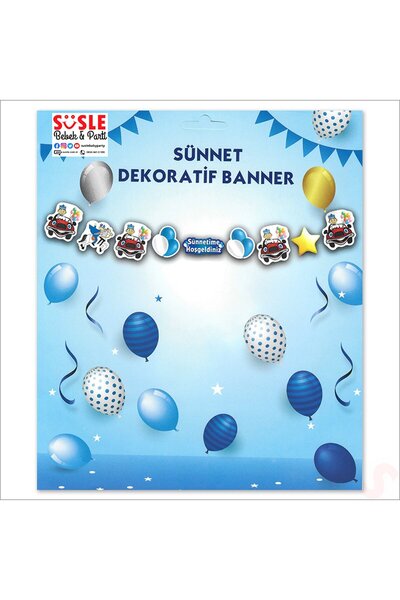 Genel Markalar Sünnet Dekoratif Banner Yazı – Sünnetime Hoşgeldiniz