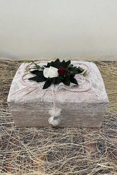 Çt Çeyizci Tekstil Подаръчна кутия за гримове за булка и годеж - Кутия за младоженец