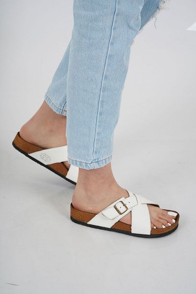 Osso Genuine Leather Women's Flat Slippers211124605