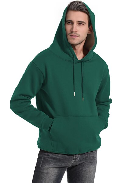 GHASSY CO. Ghassy Co. Men's Ultra Thermal Hooded Sherpa Lined Kangaroo Pocket Sweatshirt