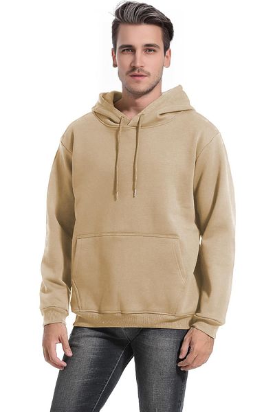 GHASSY CO. Ghassy Co. Men's Ultra Thermal Hooded Sherpa Lined Kangaroo Pocket Sweatshirt