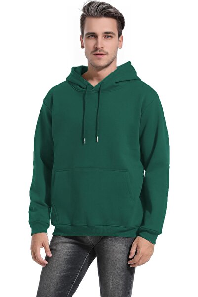 GHASSY CO. Ghassy Co. Men's Ultra Thermal Hooded Sherpa Lined Kangaroo Pocket Sweatshirt