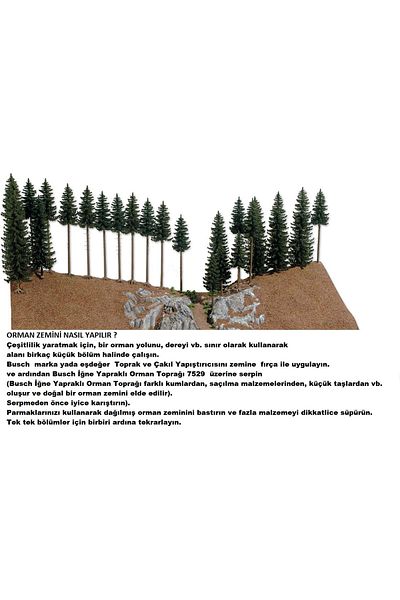 Busch Needle-leaf forest base floor For Model Dioramas