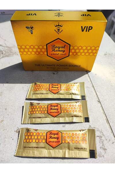 LİNA RÜZGAR Erkekler Özel Royal Honey Vip Sarı Bal 12'li Şaset