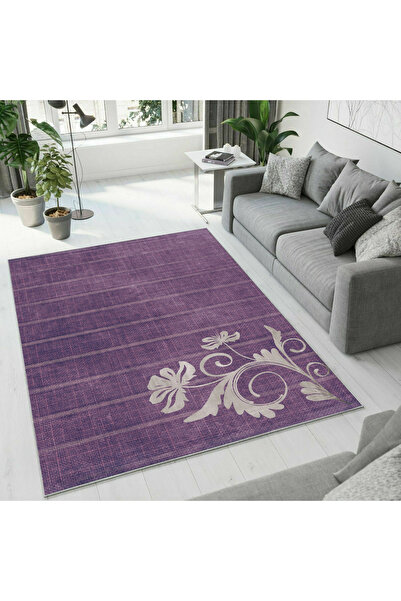 Colorix Carpet Dijital Baskı Dekoratif Kaymaz Taban Antibakteriyel Yıkanabili...