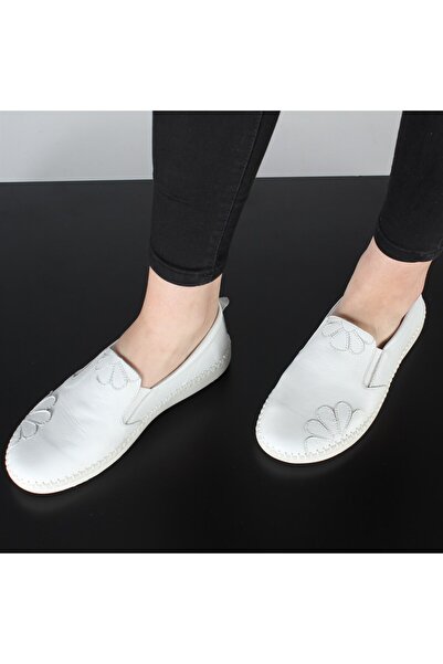 Celal Gültekin Beyaz Kadın Deri Ayakkabı 383 4035-16522