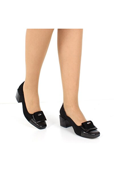 Celal Gültekin Siyah Süet Ayakkabı Topuklu Kadın 716 26804-16655