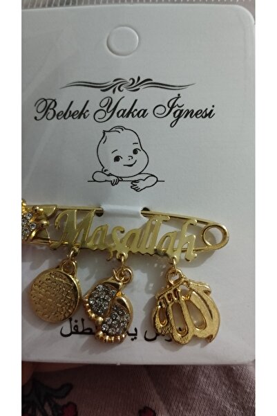 Galibarda Maşallah Bebek Yaka İğnesi-Beyaz
